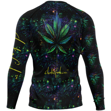 Chokefish™ Long Sleeve Rashguard Cannabis Men's Shirt-014-Special Edition